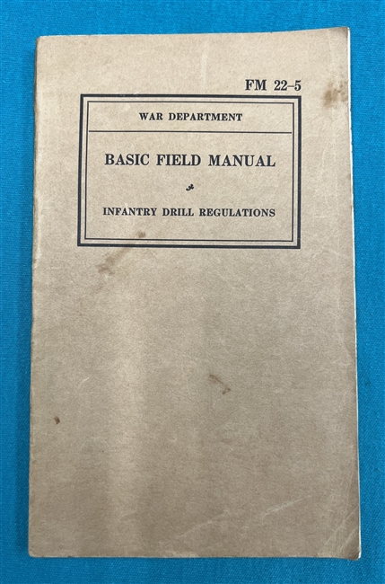 FM22-5 Infantry Drill Regulations Field Manual 1939